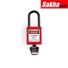 ONEBIZ OB 14-BDG11UDKD1K Compact Safety Electrical Padlock Red Thermoplastic