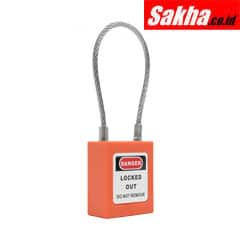 ONEBIZ OB 14-BDG47 Stainless Steel Shackle Safety Padlock CABLE SAFETY PADLOCK Fix