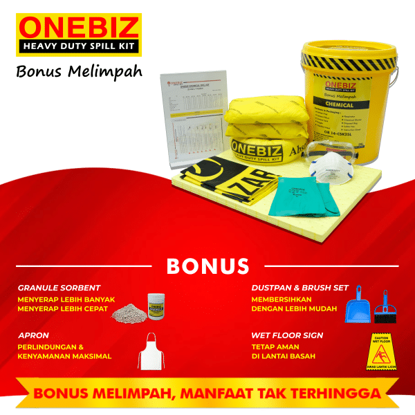 ONEBIZ CHEMICAL SPILL KIT 25 Liter SPILL KIT OB 14-CSK25L / 7 Gallon