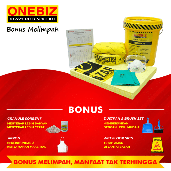 ONEBIZ CHEMICAL SPILL KIT 35 Liter SPILL KIT OB 14-CSK35L / 9 Gallon