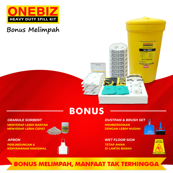 ONEBIZ SPILL KIT OB 14-OSK120L OIL SPILL KIT 120 Liter / 32 Gallon