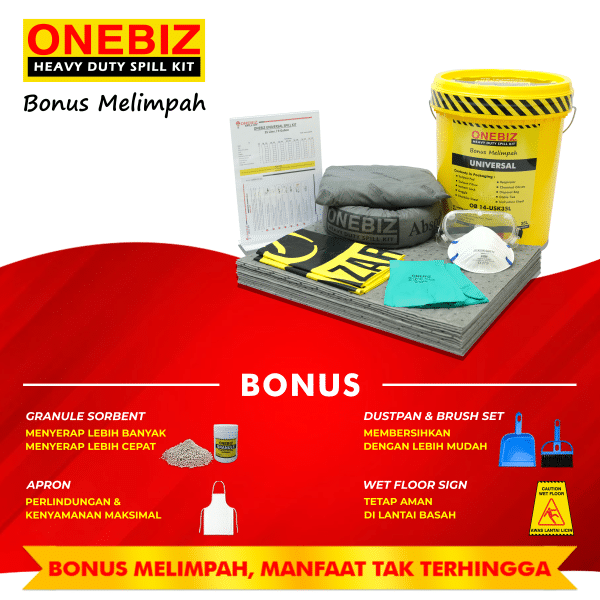 ONEBIZ UNIVERSAL SPILL KIT 35 Liter SPILL KIT OB 14-USK35L / 9 Gallon