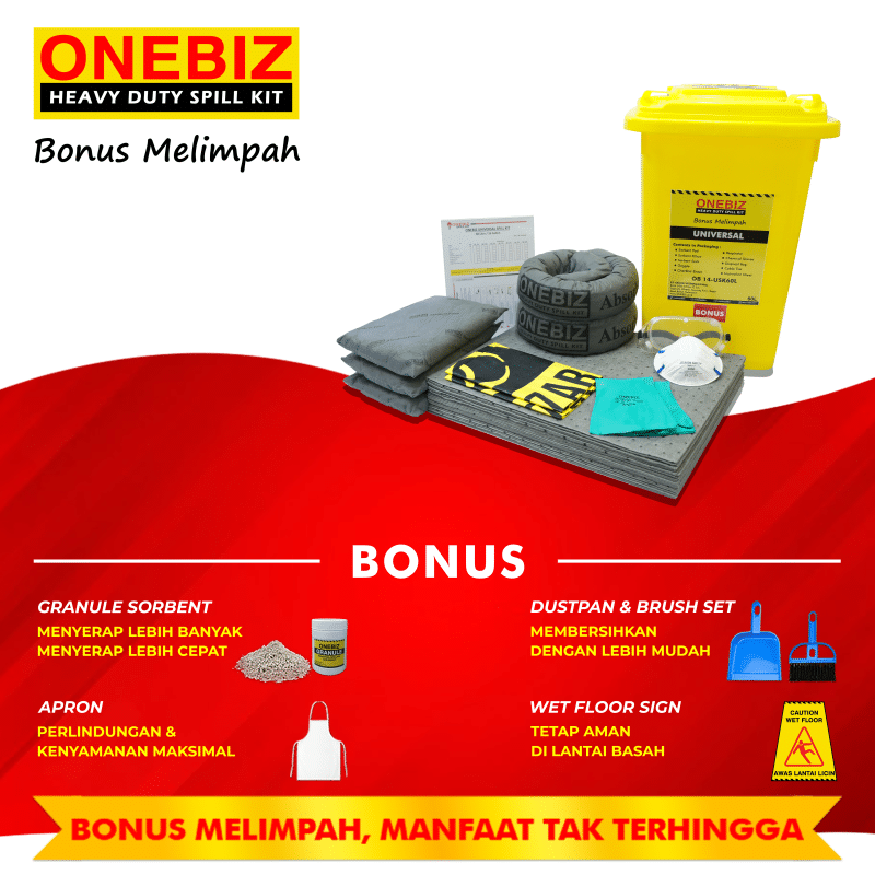 ONEBIZ UNIVERSAL SPILL KIT 60 Liter SPILL KIT OB 14-USK60L / 16 Gallon