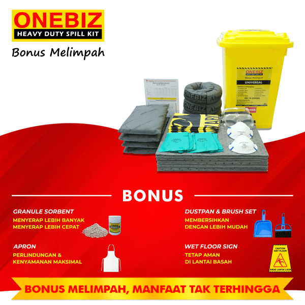 ONEBIZ UNIVERSAL SPILL KIT 80 Liter SPILL KIT OB 14-USK80L / 21 Gallon