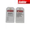 ONEBIZ OB 14-BDP02W Tags Do Not Operate Safety Tag Made from PVC