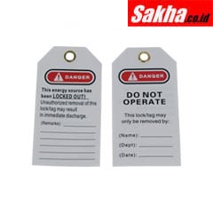 ONEBIZ OB 14-BDP02 Tags Do Not Operate Safety Tag Made from PVC