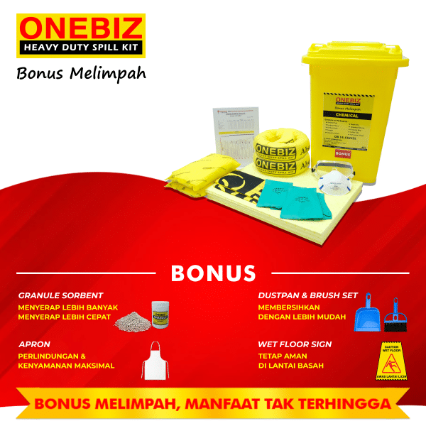 ONEBIZ SPILL KIT OB 14-CSK45L CHEMICAL SPILL KIT 45 Liter / 12 Gallon