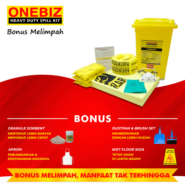 ONEBIZ CHEMICAL SPILL KIT 60 Liter SPILL KIT OB 14-CSK60L / 16 Gallon