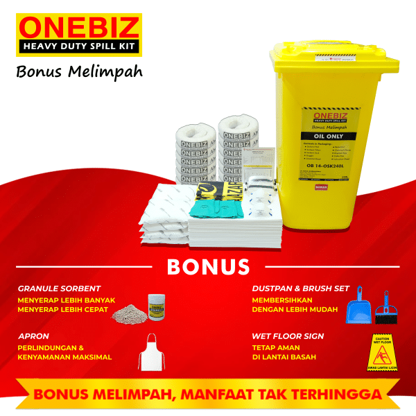 ONEBIZ SPILL KIT OB 14-OSK240L OIL SPILL KIT 240 Liter / 63 Gallon