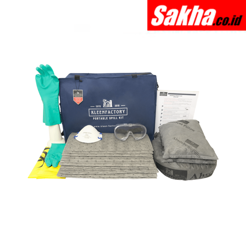 KLEENFACTORY PORTABLE UNIVERSAL SPILL KIT KF 11-PU30 30 LITER