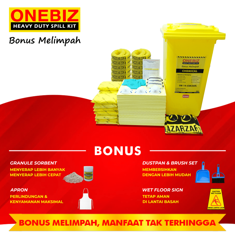 ONEBIZ CHEMICAL SPILL KIT 360 Liter SPILL KIT OB 14-CSK360L / 95 Gallon